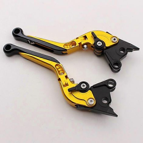 Levier de frein et klaxon modifié pour moto ST4/S/ABS 2004-2006, guidon en alliage d'aluminium (doré) (1/5)