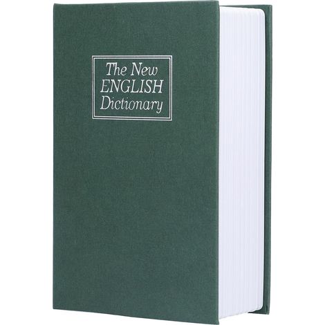 Coffre-fort en forme de dictionnaire avec serrure à combinaison, mini coffre-fort en forme de livre pour l'argent, boîte de rangement secrète cachée pour cacher la clé (Rose Diary, 7.1" x 4.6" x 2.2" (1/5)