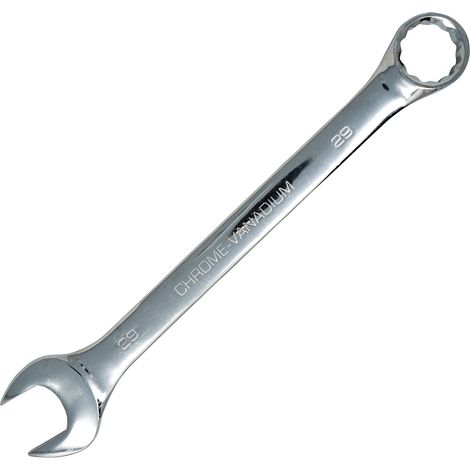 Dapetz ® 29mm Combination Spanner Fixed Head Open End Ring Wrench Mirror Polished Chrome Vanadium Steel Metric Hand Tool Heavy Duty (1/5)
