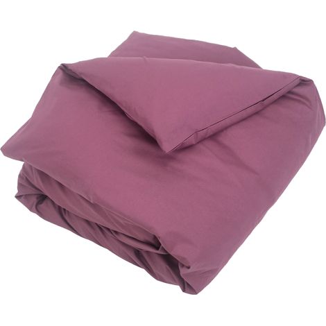 Housse de couette uni coton ALTO 200x200 cm (1/5)