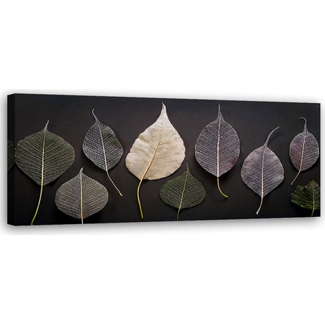 Tableau déco Minimalisme Feuilles Plantes Glamour 90x30 (1/5)