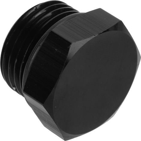 Adaptateur de bouchon d'obturation mâle hexagonal en acier universel 4000 PSI noir pour véhicule AN10 (1/5)