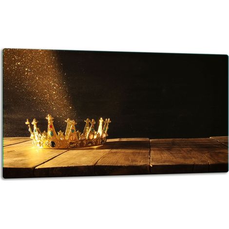GlassplattenschneideBrett 52x30 Gold (1/5)