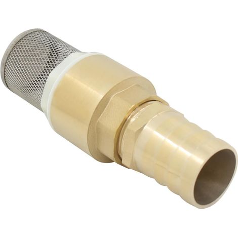 Clapet de pied de pompe vanne crépine pompe avec clapet anti retour avec filtre pour tuyau aspiration pompe à eau jardin (1/3)