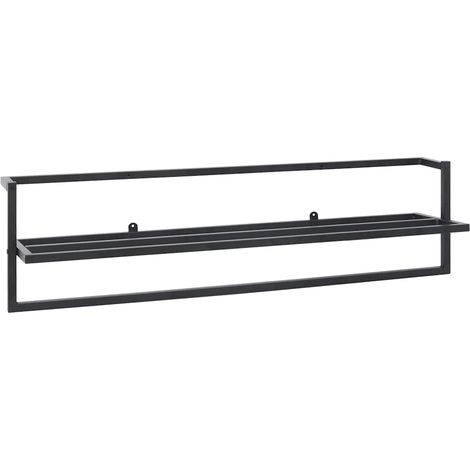 Maison Exclusive - Portasciugamani Nero 95x25x22 cm in Ferro (1/5)
