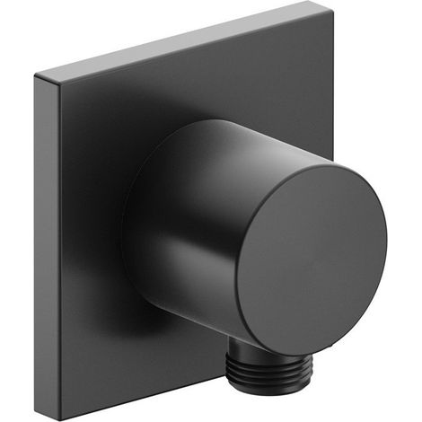 Raccord de durite IXMO DN 15 rosace carrée chrome noir brossé KEUCO