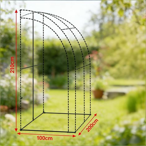 Serre adossée de jardin pour extérieur, tunnel de culture en polycarbonate, abri végétal robuste pour plantes
