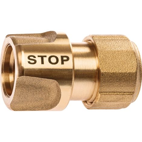 GEKA Wasserstopp GEKA plus KTW Messing Schlauchgröße 19 mm SB