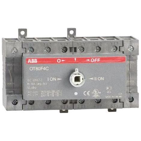 ABB DE ENTRELEC OT80 F4 C  INTERRUPTEUR SWITCH OT80 F4 CONTACTS MONTAGE SUR PROFIL DIN 1SCA105418R1001