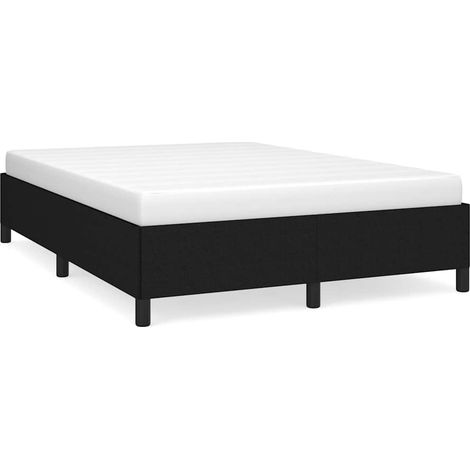 Maison Exclusive - Cama sin colchón tela negro 140x200 cm (1/5)