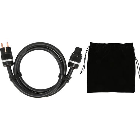 Monosaudio P901 Reinkupfer-Audiostromkabel für HiFi-Systeme, EU-Stecker 100–250 V, 2 Meter lang