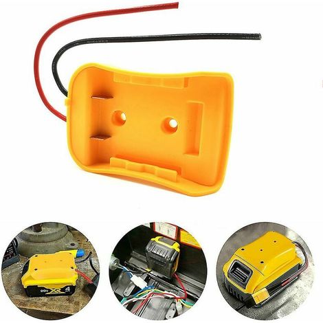 Battery Adapter Power Wheels Adapter for Dewalt 18v Battery Power Dock Holder Power Mount Connector. (1/4)