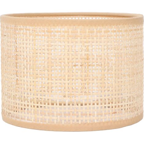 Abat-jour de remplacement en rotin, panier tissé, lustre, Table suspendue Vintage, couverture de lampadaire, E27 E14