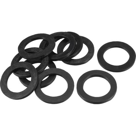 10pcs Caoutchouc Plat Rondelles 35mm OD 24mm ID 3mm Épaisseur (1/3)