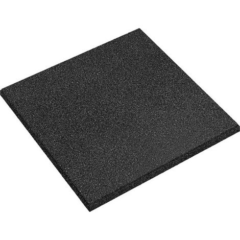 Lot de 12 tapis de sol noirs antidérapants, 50 x 50 cm (1/5)