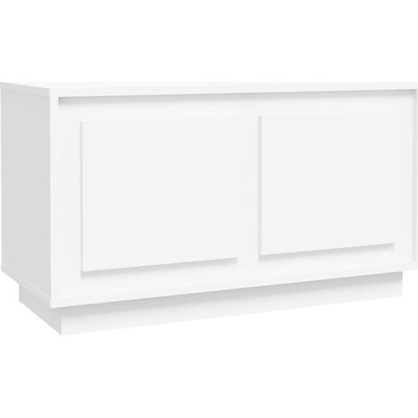 TV Cabinet White 80x35x45 cm Engineered Wood vidaXL (1/5)