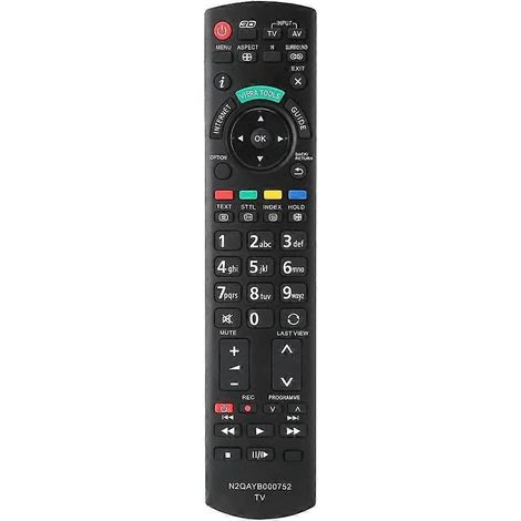 Télécommande N2QAYB000752 pour téléviseur Panasonic N2QAYB000572 N2QAYB000487 EUR7628030 EUR7628010 N2QAYB000352 N2QAYB000753 (1/4)