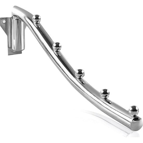 Foldable wall-mounted clothes hanger, foldable wall-mounted clothes dryer, steel wall-mounted clothes hanger rack with foldable swing arm support (1/5)