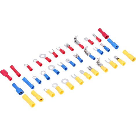 Lot de 540 cosses à sertir mixtes en cuivre et PVC, connecteurs de câbles électriques à déconnexion rapide pour ordinateurs (1/5)