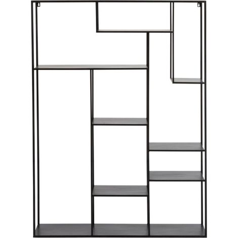 Étagère Rectangulaire en Métal "Rack" 150cm Noir (1/5)