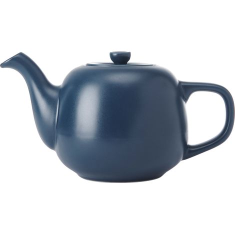 La Cafetière - Tetera clásica en color azul marino, tetera tradicional con mango cómodo y boquilla antigoteo con capacidad para 2 tazas, apta para bolsas de té, fácil de limpiar, 600 ml