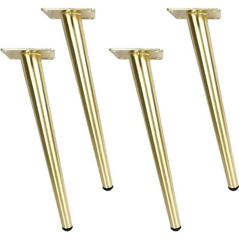 Set mit 4 Möbelfüßen, schräge Kegelfüße für Sofa, Schrank, Tisch und Bett, Metallfüße (30 cm/11,8 Zoll) - 10 cm/3,9 Zoll