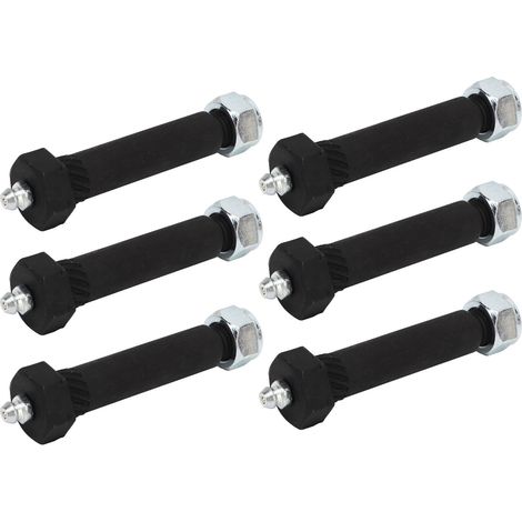 Essieu remorque boulon de ressort avec contre-écrou, acier graissé type œil humide, compatible essieux 2000 3500 5200 6000 7000 lbs. (1/5)