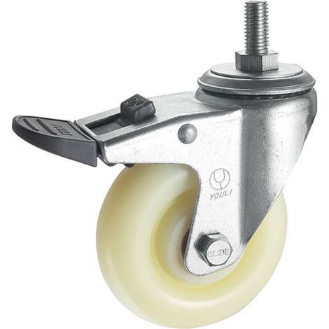 royaluxe -Roulette fixe pour piste de remorque, frein de roue universel silencieux, industrie robuste (1/3)