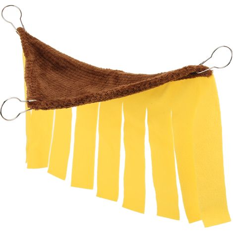Hamac à pompons pour petits animaux, doux et respirant, pour lapin ou hamster. (1/5)