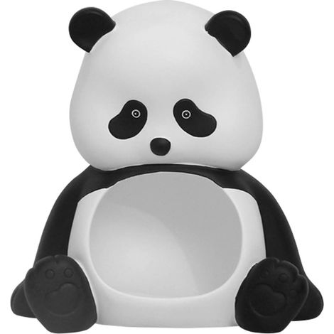 Plateau de service en forme de panier à fruits Panda, porte-clés et portefeuille, sculpture décorative pour bureau ou maison (1/5)