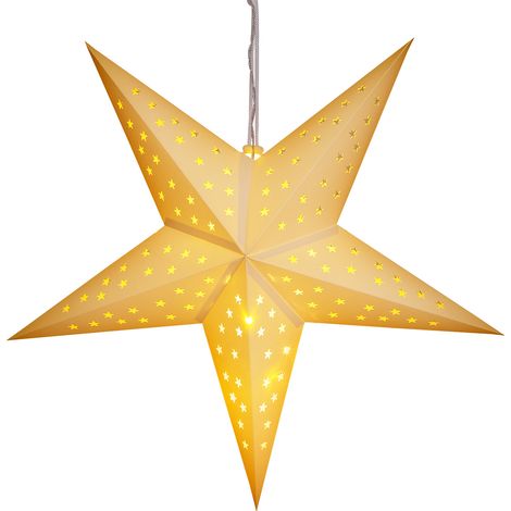 LED Christmas Paper Star Lantern Light XL 60cm Hanging Xmas Window Decoration Model 2 (1/5)
