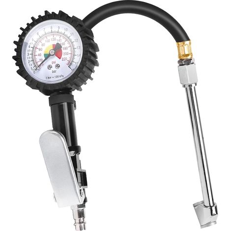 Car Tyre Inflator Pressure Gauge 220 PSI Tyre Tester (1/5)