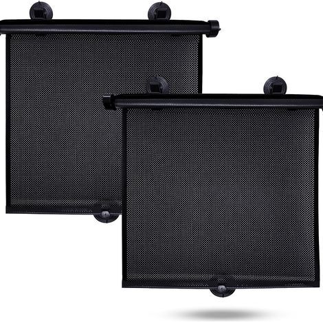 20x20 rear side window sunshades for cars, UV protection and heat insulation, 2-pack (1/4)
