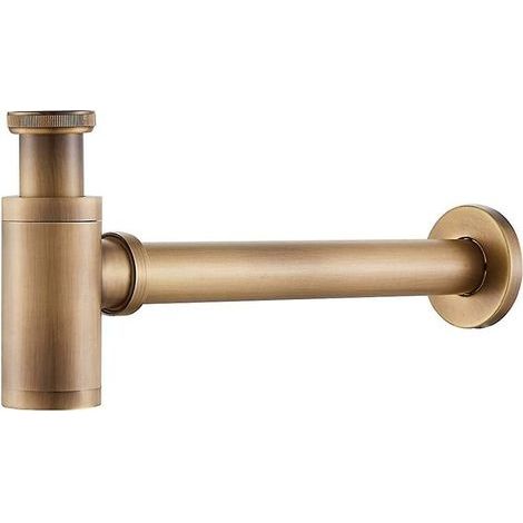 Siphon Design Laiton Siphon Universel Pour Lavabo, Lavabo, Salle De Bains Drainag (1/5)