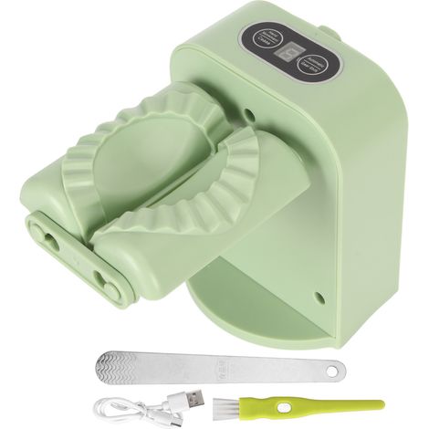 Elektrische, automatische Teigtaschenmaschine, einfacher Ravioli-Maker mit Löffel und Pinsel, Haushaltsgerät für umweltfreundliche Teigtaschenverpackung (1/5)