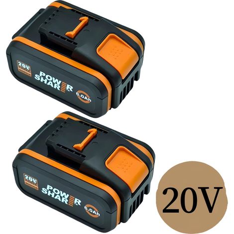 Batterie, 8000mAh Kapazität, kompatibel mit mehreren Modellen, 20V 8.0Ah X 2 (1/2)