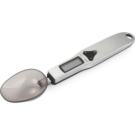 Balance de cuisine électronique portable, modèle 2025, avec cuillère doseuse intégrée (bleu, comme illustré).-AquaForge (1/3)