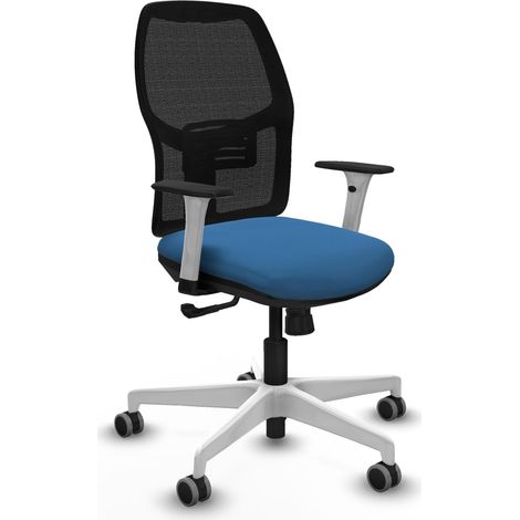 Chaise de bureau piqueras y crespo Alfera blanc support lombaire ajustable (1/2)
