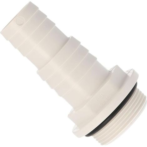 Raccord de tuyau en PVC I Raccord de tuyau avec joint torique & filetage extérieur 1 1/2" I Adaptateur pour conduite de Ø 32-38mm I Pièces de rechange I Accessoire de piscine (1/5)