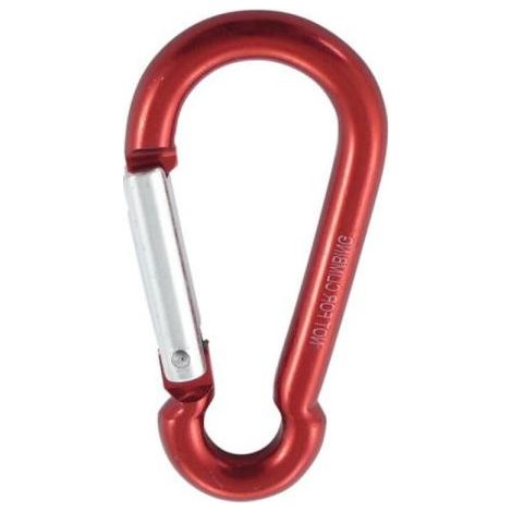 Mousqueton POMPIER 8X80 Rouge Aluminium