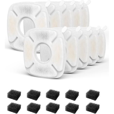 Lot de 12 filtres à eau pour fontaine à eau 2,5 l (1/5)