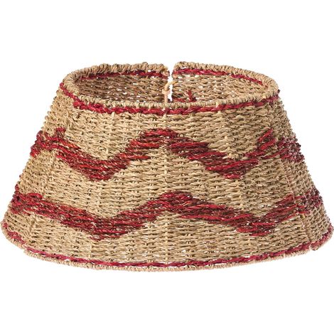Weihnachtsbaumkragen HIVER Seegras Rot 51 cm