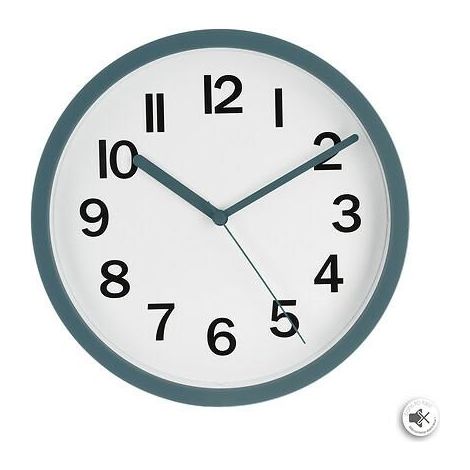 Orologio da parete Loly 22 cm blu A BATTERIA moderno (1/3)