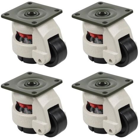 Roulettes de Nivellement Rétractable 500KG pour Établi, Roulettes pivotantes, pour machine industrielle Gd-60F roulettes en nylon à usage intensif (1/5)
