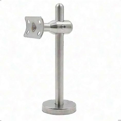 Support de main courante réglable, en acier inoxydable, mural, compatible avec les couloirs, surface polie, robuste. (1/5)