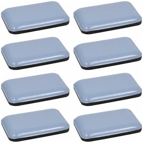 8x Patin glisseur téflon Teflon PTFE autocollant adhésif rectangulaire 35 x 25 mm Protection Sol Parquet Pied Chaise Meuble (1/5)