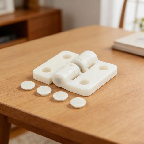 Plastic exterior door hinge (White) (1/5)