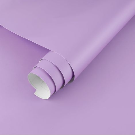 Carta Parati Adesiva Pareti Vinile 40 cm x 7 m Viola Opaco (1/5)