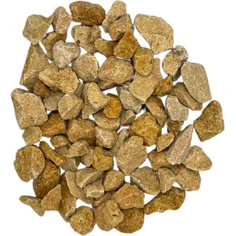 PACK +/- 1T (2 X 500Kg) Gravier de Marbre Amarillo Ocre Jaune Ø 8/16 mm - Livraison STANDARD (1/5)