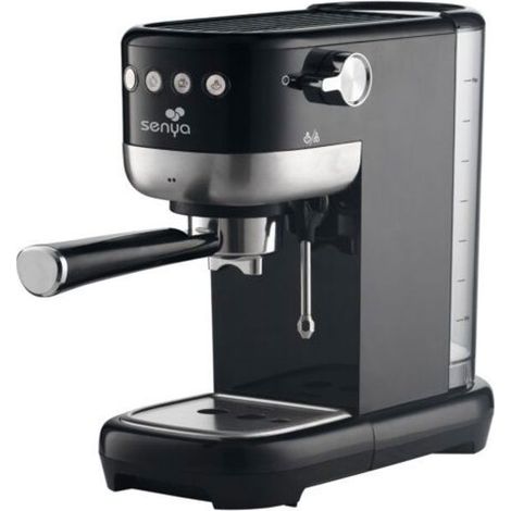 Máquina de café Espresso - SENYA - Café delicioso - Negro - 20 bares - 1,1 L